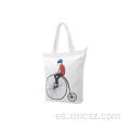 Bolso de bolso blanco de regalo de amor de bicicleta con mango